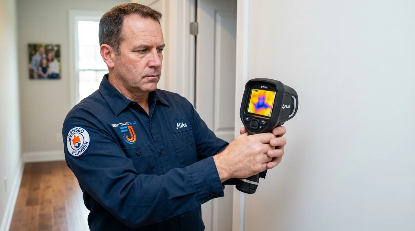 Thermal imaging leak detection by Johns Plumbing LLC in Hebron